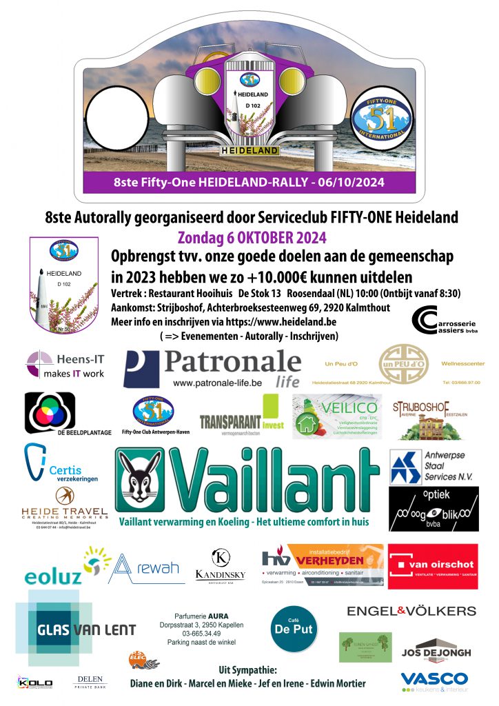 Affiche Heideland Autorally 2024